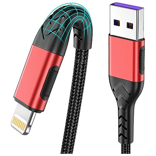 Pack 3cables Usb Largo Carga Rapida P/iPhone Certificado Mfi