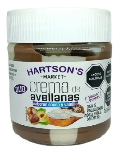 Hartson´s Crema De Avellanas Con Cacao Y Vainilla 180 Gr.