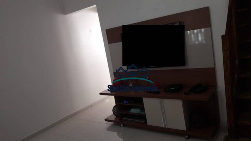 Imagem 3 de 30 de Sobrado De 120 M² Com 02 Dormitórios (sendo 02 Suítes) À Venda, Por R$ 480.000 - Campestre - Santo André/sp - So0345