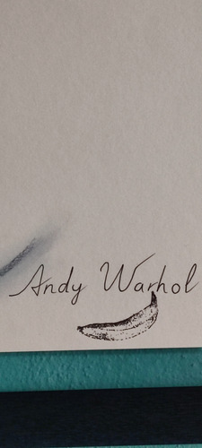 Dibujo Marilyn Monroe Firma Andy Warhol (Usado)