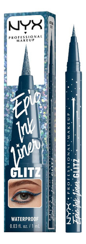 Delineador De Ojos Epic Ink Liner Glitz De Nyx Denim Dazzle Metalizado