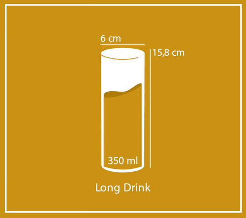 Imagem 4 de 8 de 50 Copos Personalizados Long Drink 350ml Muito + Resistentes