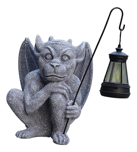 Estatua De Para Jardín, Adorno Con Luz Solar, Impermeable,