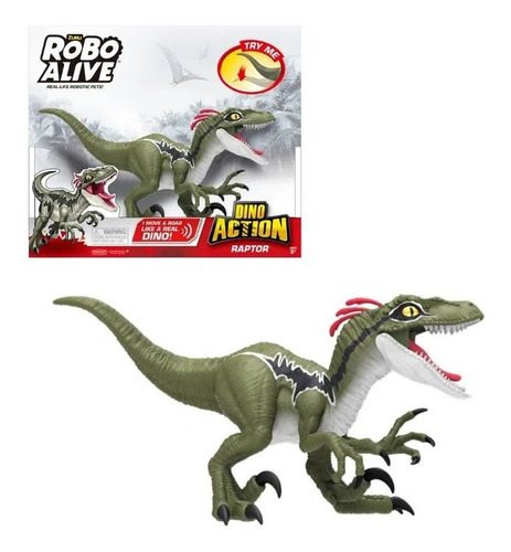 Juguete Robo Alive Dino Action Raptor Universo Binario