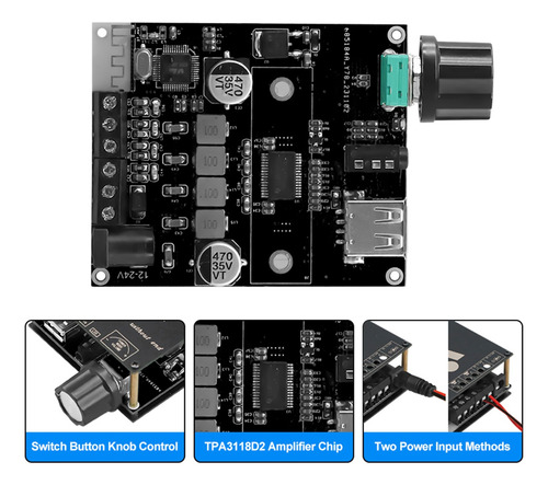 5.3 Módulo Amplificador De Audio 2x30w De Doble Canal