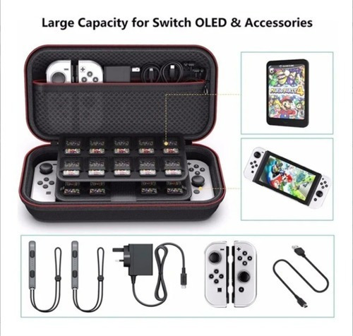 Imagen 2 de 7 de Organizador Protector Oled Para Nintendo Switch