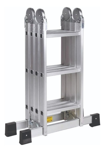 Escada Alumínio Multifuncional 8 Em 1 Espaçofix 4x3