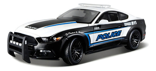 Carro Maisto Ford Mustang Gt Police 1/18 Cor Branco