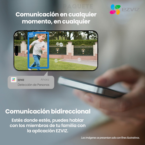 Kit 2 Cámaras Seguridad Mini Espia Ezviz Ip Interior Wifi