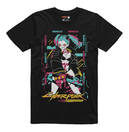 Playera Ciberpunk Rebecca Edge Runners #0022va