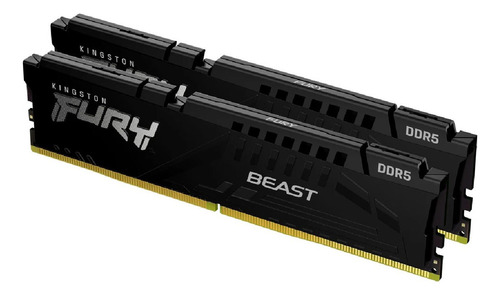 Memoria Kingston Fury Beast Ddr5 32gb (2x16gb) 6400mhz Cl32