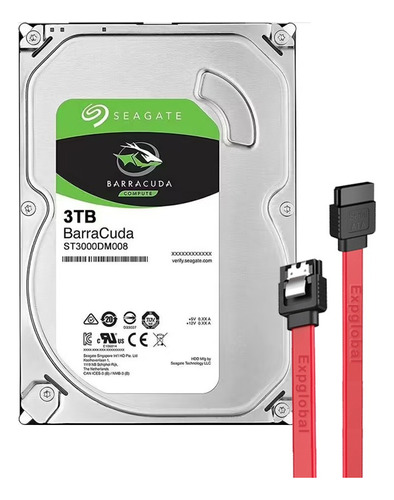 3tb Disco Duro Interno Seagate Barracuda 3.5 7200 Hhd