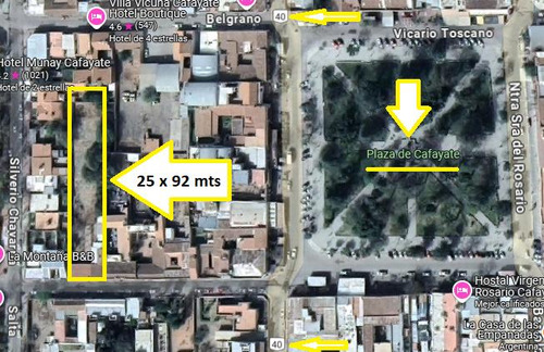 Terreno En Venta En Cafayate 25 X 92 Con 300m2 De Construcción Colonial