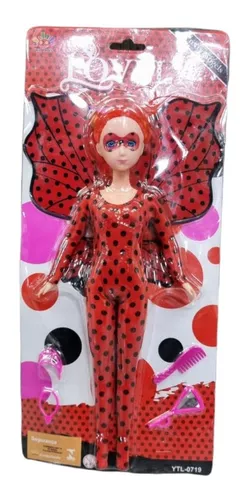 Boneca Miraculous Desenho Animado Lovely Fashion Acessórios Roupa Heróis -  WD Toys - Bonecas - Magazine Luiza