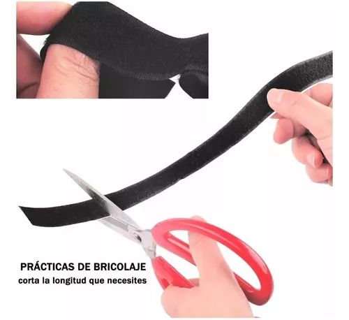 Cinta Doble Cara De Velcro Removible Reutilizable 8 M 20mm