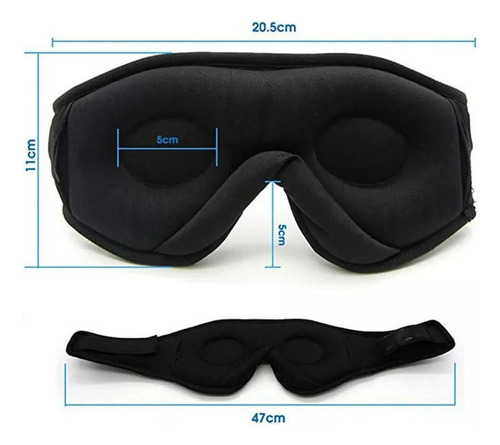 . Auriculares Bluetooth, Parche Ocular 3d, Hd Integrado