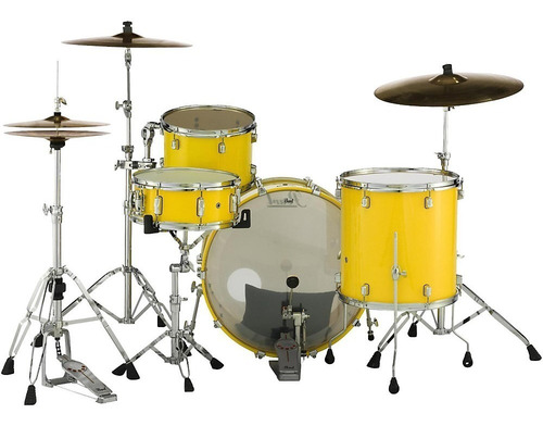 Bateria Pearl Decade Maple 3 Cuerpos B24 Tt13 Tf16 Dmp943xp/c 228 Solid Yellow Color Amarilla