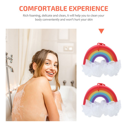 Bola De Baño Rainbow Body Brush, 3 Unidades