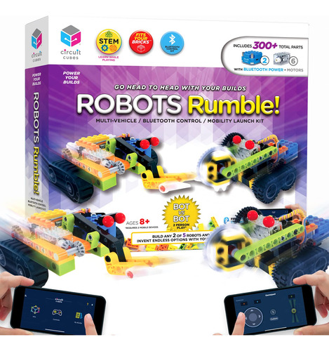 Circuit Cubes Robots Rumble Kit - Kit De Robotica De Control