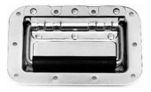 Kit 02 Alça Embutida Retratil Para Case Com Bandeja Cromada