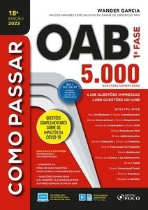 Livro Como Passar Na Oab 1ª Fase - 5000 Questões Comentada