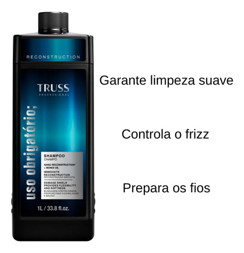 Shampoo Reconstruction Uso Obrigatório 1l - Truss
