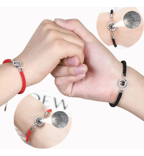 Pulsera De Pareja Proyecta Te Amo En 100 Idiomas Regalo