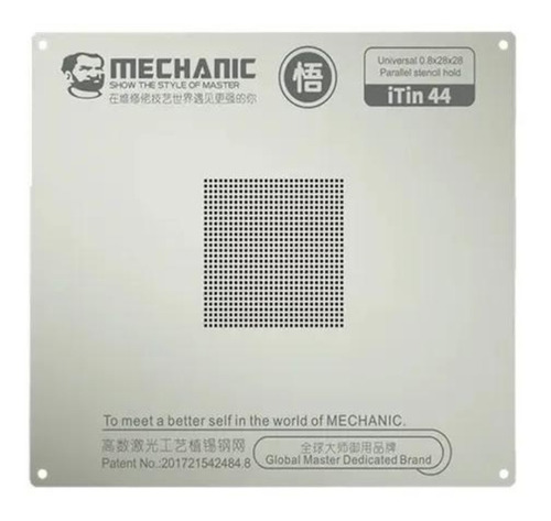 Stencil Mechanic Reballing Itin 44 Universal 0,8x28x28