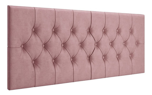 Cabeceira Cama Box Casal Queen Capitonê 1,60x56 Cores Cor Rose