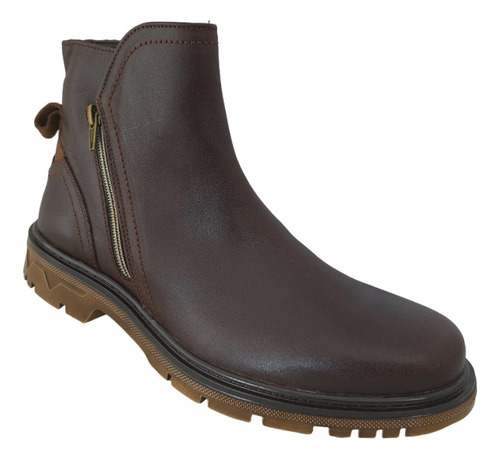 Botas Botines Cierre Hombre Christian Gallery 2850 Chocolate