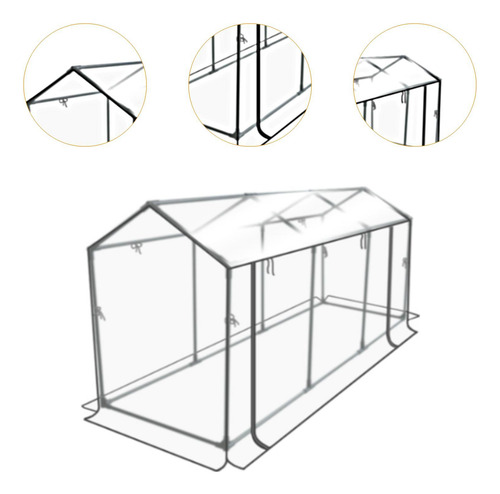 Mini Invernadero Transparente, Tienda De 180cmx60cmx78cm