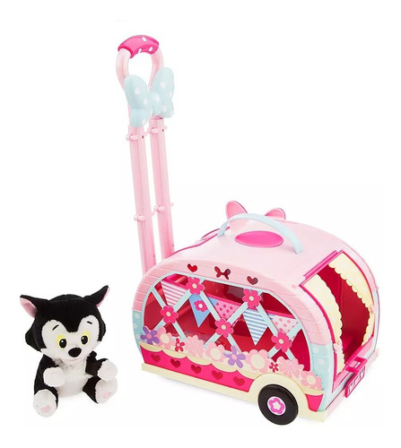Minnie Mouse Transportín De Juguete Con Peluche Gato Figaro.