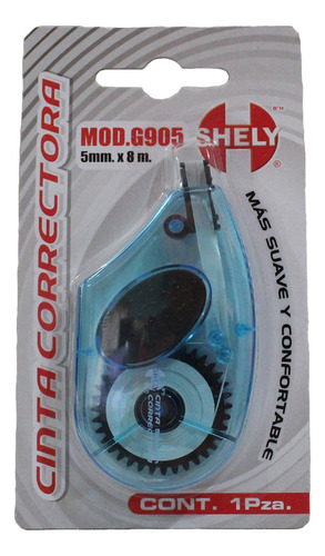 Cinta Correctora Blanco Shely 5 Mm X 8 Metros