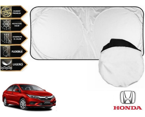 Parabrisas Cubre Sol Tapa Sol Con Ventosas Honda City 2015