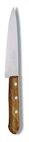 Cuchilla Simonaggio Acero Inoxidable 7'' Mango Madera Febo Color Marrón
