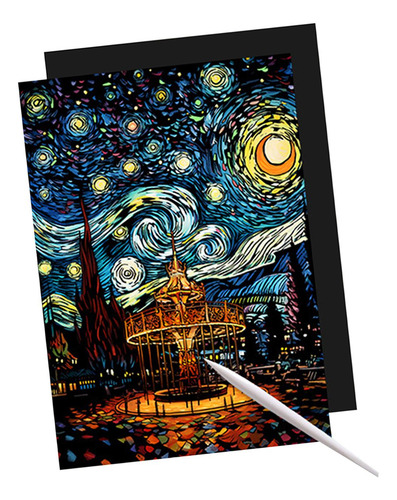 Papel Para Rascar Hoja Para Rascar Negra Juego De Parque