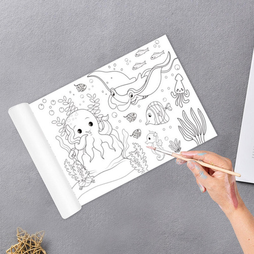 Rollo De Dibujo Para Niños, Rollo De Graffiti De Papel Para
