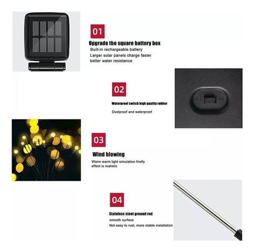 Luces De Fuego Led Artificiales En Forma De Luciérnaga