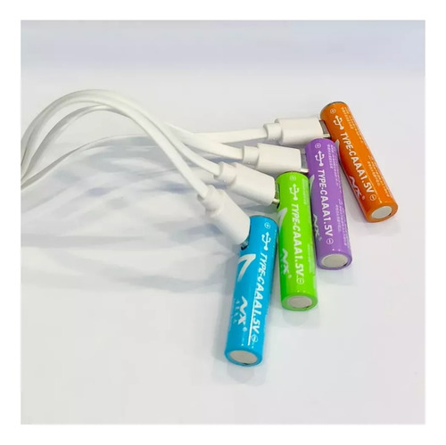 Batería Recargable Rápida Te 4 Aaa Usb C 1200mwh 1.5v