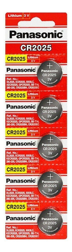 Pila Panasonic Lto Cr2025 3v Cr-2025pa/5b Tira C/5