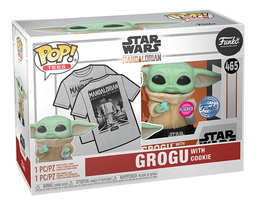 Funko Pop & Tee Star Wars The Mandalorian Playera M Grogu