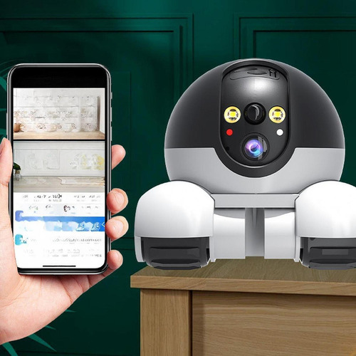 Cámara De Seguridad Robot Cámara En Ruedas Visualización Y