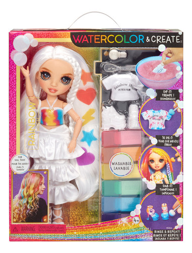 Rainbow High Watercolor & Create Fashion Muñeca Ojos Marron