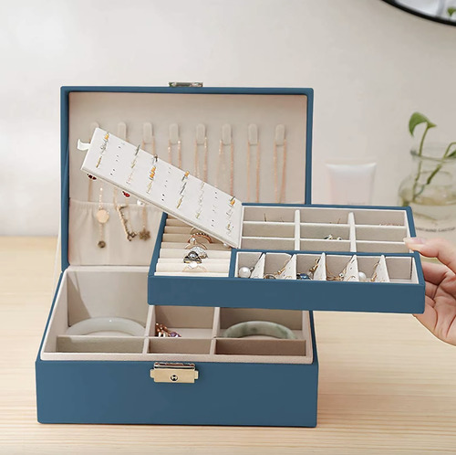 Joyero Alhajero Organizador De Joyas Anillos Aros Accesorio