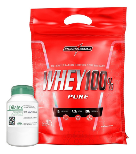 Whey 100% Pure Integralmedica + Dilatex 152cps