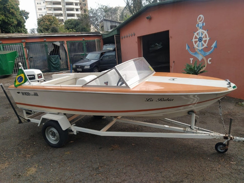 Imagem 1 de 15 de Barco Lancha 16 Pés Cassarino Johnson 90hp