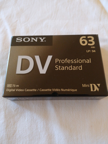 Sony Digital Video Cassette Dv Professional Standard 63min.