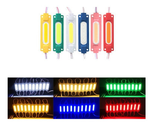 Módulo Led Cob 12v De Varios Colores