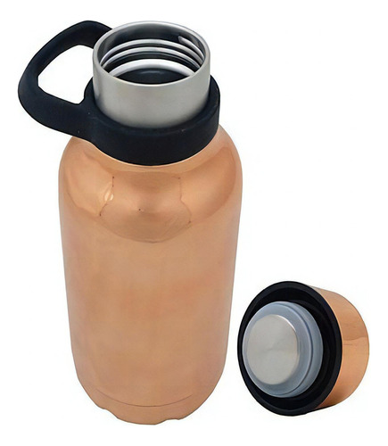 Termo Con Tapa 550 Ml Acero Inoxidable Linnar Color Cobre