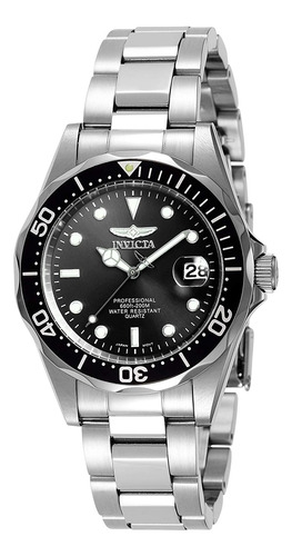 Cuarzo De Acero Inoxidable Invicta Pro Diver Para Hombre, 37